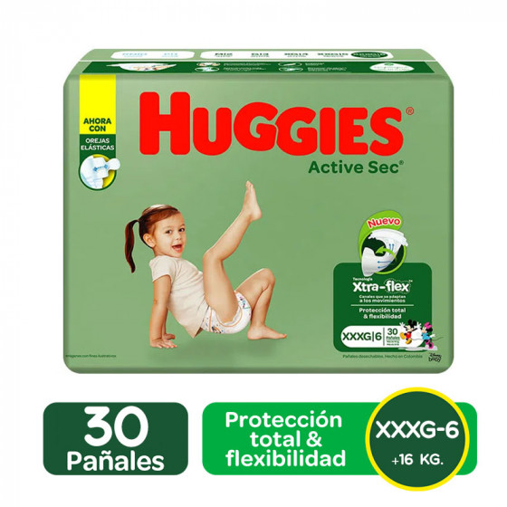 Comprar Pañal Huggies Active XXXG-6 30 Und  en Cumaná - Super Market Online