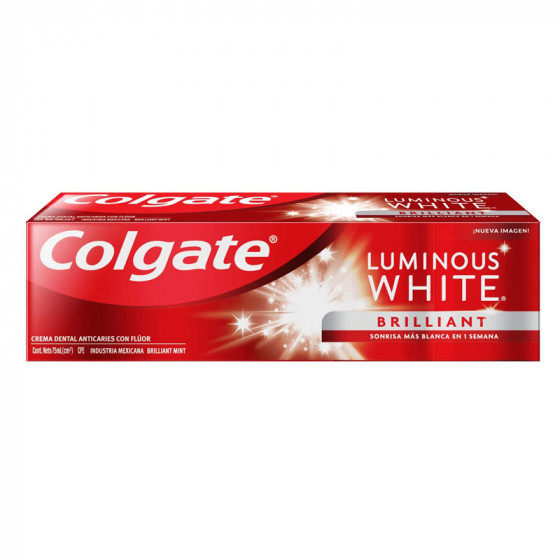 Comprar Crema Dental Colgate Luminous White Brilliant 75 Ml  en Cumaná - Happy Market Online