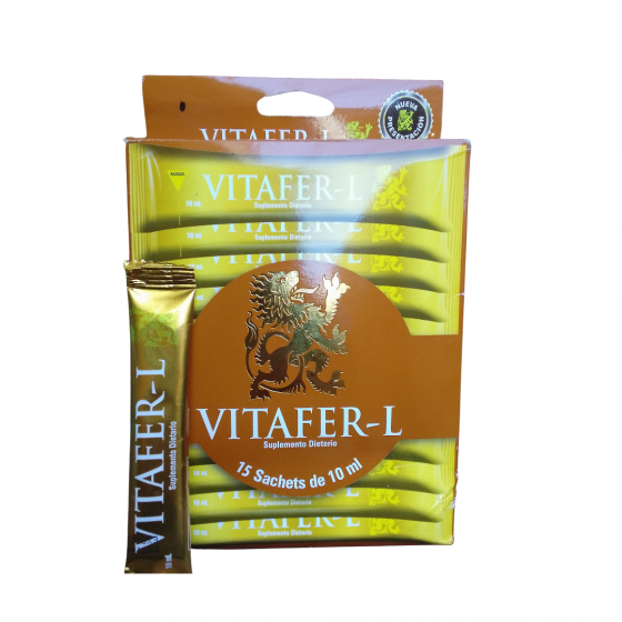 Vitafer-l Energizantes   Caja de 15 sobre de 10 ml.