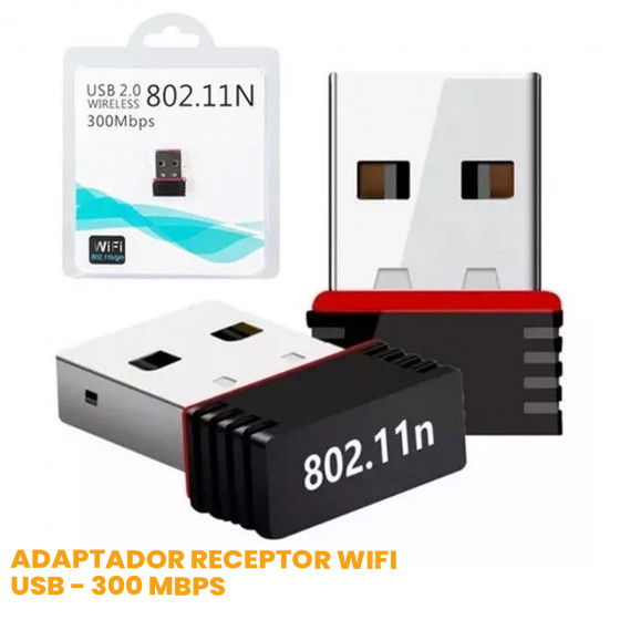 Mini Adaptador Receptor De Internet Wifi Usb...