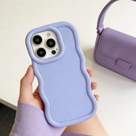 Funda Anti-Caída Cobertura Completa para Teléfono – Estilo Minimalista Púrpura Azul | COD: 00071535