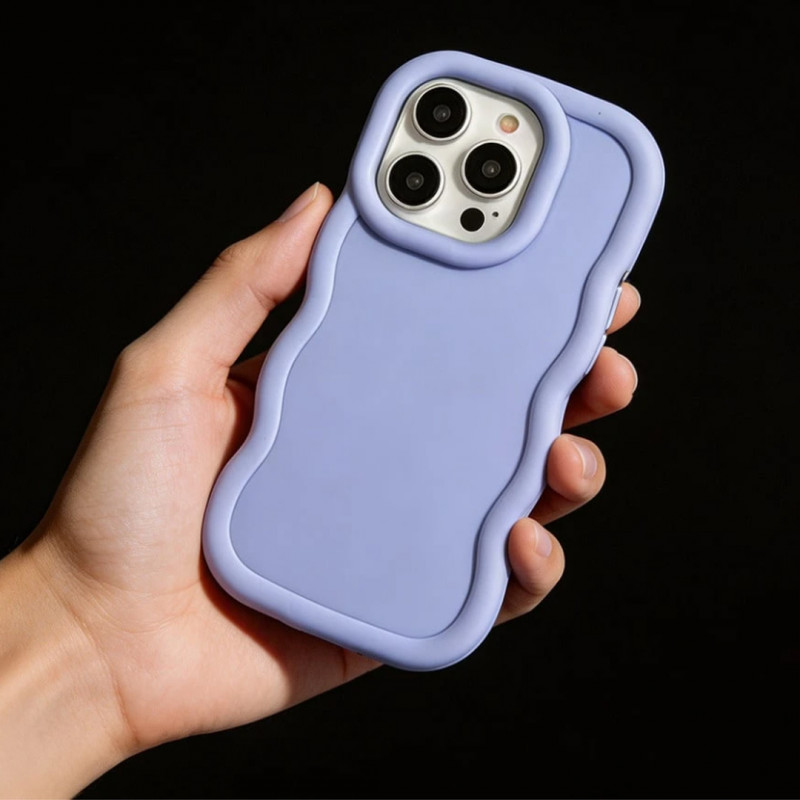 Funda Anti-Caída Cobertura Completa para Teléfono – Estilo Minimalista Púrpura Azul | COD: 00071535